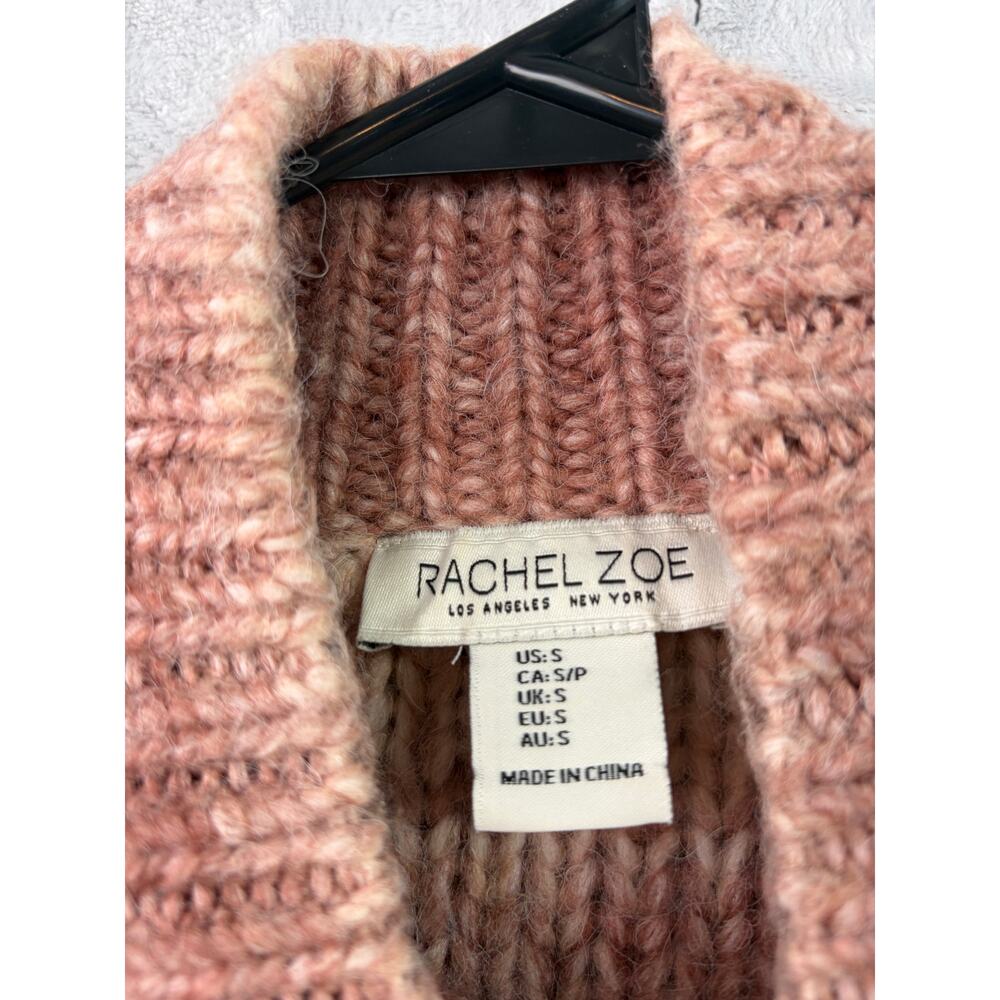 Rachel Zoe Mauve Ombré Chunky Knit Mock Neck Sweater – Size S - Picture 6 of 6